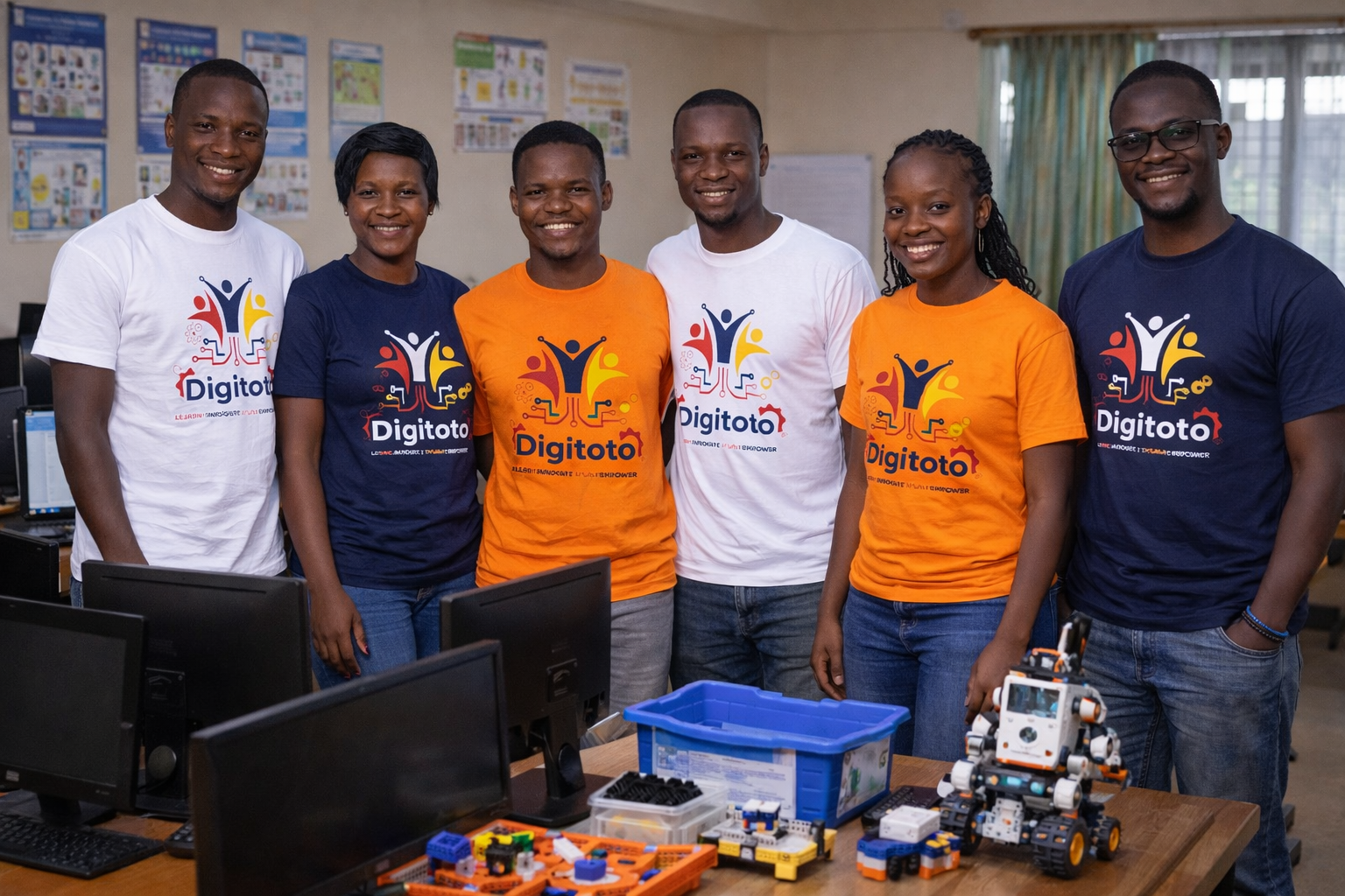 Children learning coding and programming at DigiToto Nairobi